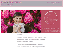 Tablet Screenshot of lianafrancisco.com